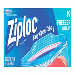 Ziploc 1 qt Clear Freezer Bag 19 pk