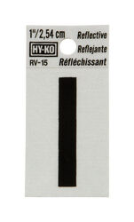 Hy-Ko 1 in. Reflective Black Vinyl Self-Adhesive Letter I 1 pc