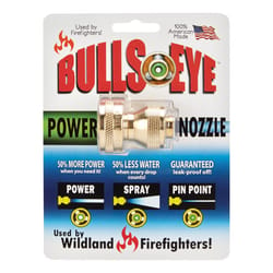 Bullseye Power Nozzle 4 Adjustable Adjustable Brass Fireman's Nozzle