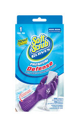 Soft Scrub Rubber Cleaning Gloves M Purple 1 pk