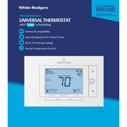 White Rodgers Heating and Cooling Touch Screen Programmable Thermostat