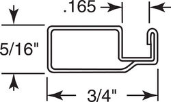 Prime-Line Mill Aluminum 3/4 in. W X 94 in. L Screen Frame 1 pk