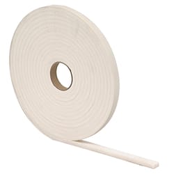 M-D Building Products Gray Foam Weather Stripping Tape For Doors and Windows 17 ft. L X 0.25 in. T