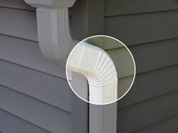 Genova DuraSpout 3 in. H X 2 in. W X 8.8 in. L White Vinyl B Downspout Elbow