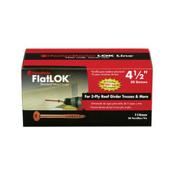 FastenMaster FlatLok No. 14 S X 4-1/2 in. L Torx Ttap Epoxy Wood Screws 50 pk