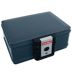 First Alert 0.17 ft³ Key Lock Gray Fireproof Safe