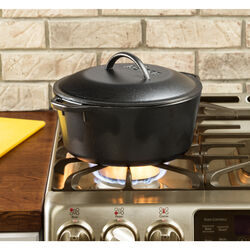 Lodge Cast Iron Dutch Oven 10 in. 5 Black