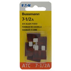Bussmann 7.5 amps ATC Brown Blade Fuse 5 pk