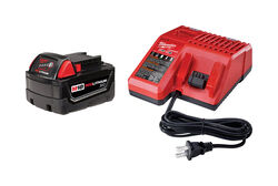 Milwaukee M18 REDLITHIUM XC 18 V Lithium-Ion Extended Capacity Battery Charger Kit 2 pc