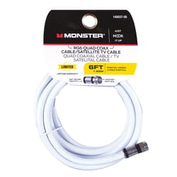Monster Cable Just Hook It Up 6 ft. Weatherproof Video Coaxial Cable