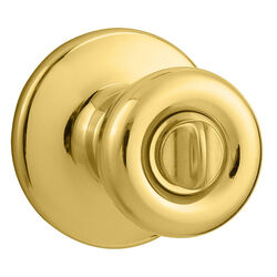 Kwikset Tylo Polished Brass Privacy Lockset ANSI/BHMA Grade 3 1-3/4 in.