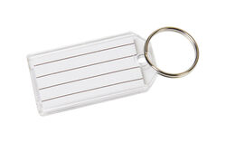 Hy-Ko 2GO 7/8 in. D Plastic Clear Split Ring Key Tag