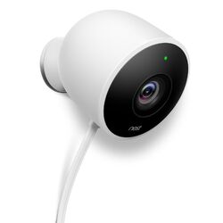 Google Nest Plug-in Outdoor White Wi-Fi Security Camera