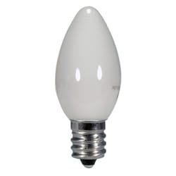 Satco acre C7 E12 (Candelabra) LED Bulb Warm White 5 Watt Equivalence 1 pk