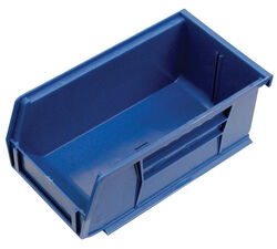 Quantum Storage 4-1/8 in. W X 2-13/16 in. H Tool Storage Bin Polypropylene 1 Blue