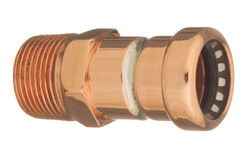 CopperLoc Push to Connect 1/2 in. Push T X 1/2 in. D Male Copper Pipe Adapter