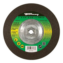 Forney 7 in. D X 1/4 in. thick T X 5/8 in. S Masonry Grinding Wheel 1 pc