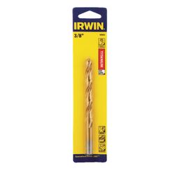 Irwin 3/8 in. S X 5 in. L High Speed Steel Drill Bit 1 pc