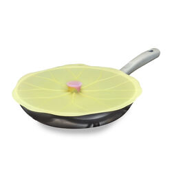 Charles Viancin 9 in. L Yellow Silicone Medium Lily Pad Lid