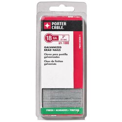 Porter Cable 2 in. 18 Ga. Straight Strip Brad Nails Smooth Shank 1,000 pk