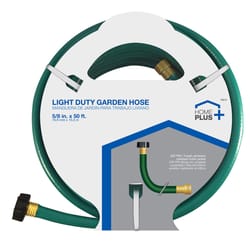 Home Plus 5/8 in. D X 50 ft. L Light-Duty Green Vinyl Hose