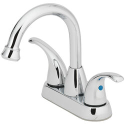 OakBrook Coastal Chrome Two Handle Lavatory Pop-Up Faucet 4 in.