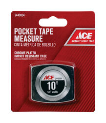 Ace 10 ft. L X 0.25 in. W Pocket Tape Measure 1 pk