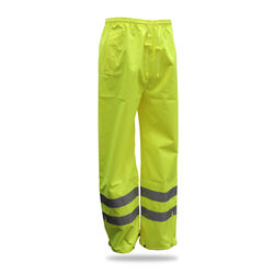 Boss Hi-Vis Yellow Polyester Rain Pants L