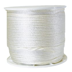 Wellington 1/4 in. D X 1000 ft. L White Solid Braided Nylon Rope