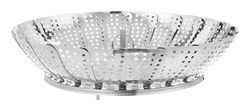 Fox Run 11 in. W X 18-7/16 in. L Silver Stainless Steel Steamer Basket