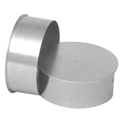 Imperial Manufacturing 8 in. S X 6 in. S X 6 in. S Galvanized Steel Stove Pipe Tee Cap Flow Te