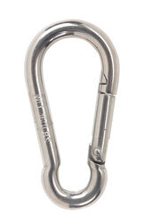 Campbell Chain 0.37 in. D X 2-3/8 in. L Polished Stainless Steel Spring Snap 160 lb