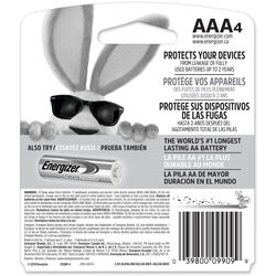 Energizer MAX AAA Alkaline Batteries 4 pk Carded