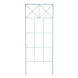 American GardenWorks UrbanGarden 65 in. H Blue Steel Garden Trellis