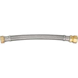 Ace 3/4 in. Compression T X 3/4 in. D FIP 18 in. Braided Stainless Steel Water Heater Supply