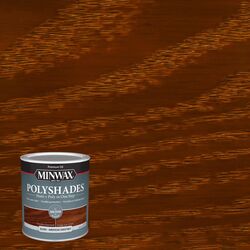 Minwax PolyShades Semi-Transparent Gloss American Chestnut Oil-Based Polyurethane Stain 1 qt