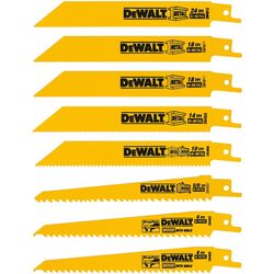 DeWalt Bi-Metal Reciprocating Saw Blade Set Multi TPI 8 pk