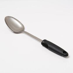 OXO Good Grips 1-1/2 in. W X 12-1/2 in. L Silver/Black Stainless Steel Spoon