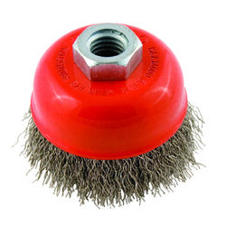 Forney 2.75 in. D X 5/8 in. S Crimped Steel Cup Brush 14000 rpm 1 pc