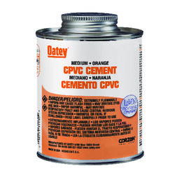 Oatey Orange Cement For CPVC 16 oz