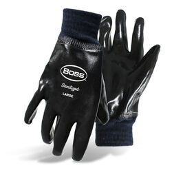Boss Chemguard Plus Men's Indoor/Outdoor Chemical Gloves Black L 1 pair