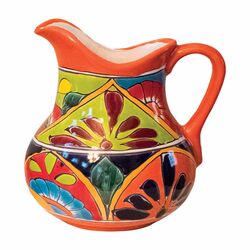 Avera Products Talavera 12 in. H X 8 in. W Ceramic Talavera Flower Pot Multicolored