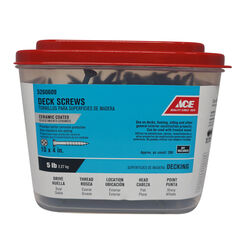 Ace No. 10 S X 4 in. L Phillips Flat Head Premium Deck Screws 5 lb 290 pk