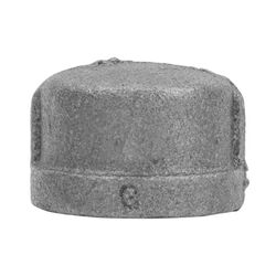 BK Products 1/2 in. MPT T Black Malleable Iron Cap