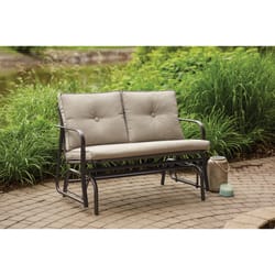Living Accents Jefferson 2 Black Steel Double Glider Gray