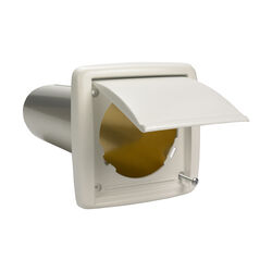 Broan White Resin Wall Ducting Kit