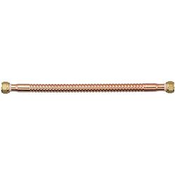 Homewerks Worlwide 3/4 in. FIP T X 3/4 in. D FIP 18 in. Copper Water Heater Supply Line