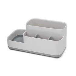 Joseph Joseph EasyStore Gray/White Plastic Caddy/Razor/Toothbrush Holder