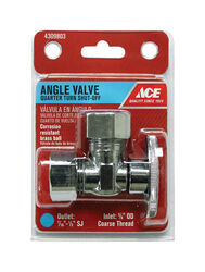Ace 5/8 in. Compression T Brass Angle Valve