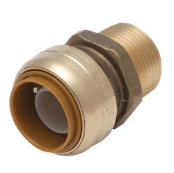 SharkBite 1 in. Push T X 3/4 in. D MPT Brass Connector